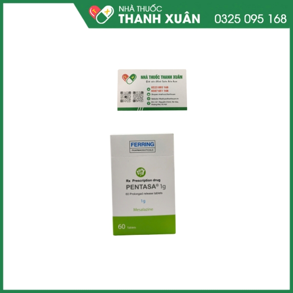 Viên uống Pentasa Tablet 1g trị viêm ruột mãn tính (6 vỉ x 10 viên)